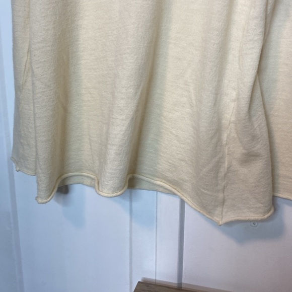 Barbara Lang Paris | Cream Long Sleeve knit Top - 100% Wool - oversized fit - m - Picture 5 of 7